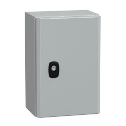NSYS3D3215P Coffret métallique étanche IP66 - 300x200x150 - plaque fournie - Spacial S3D - Schneider Electric