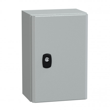 NSYS3D3215P Coffret métallique étanche IP66 - 300x200x150 - plaque fournie - Spacial S3D - Schneider Electric