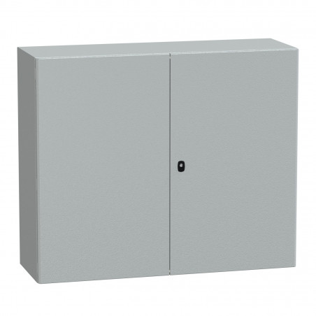 NSYS3D101240DP Coffret métallique étanche IP55 - 1000x1200x400 - 2 portes - plaque fournie - Spacial S3D - Schneider Electric