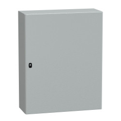 NSYS3D10830P Coffret métallique étanche IP66 - 1000x800x300 - plaque fournie - Spacial S3D - Schneider Electric