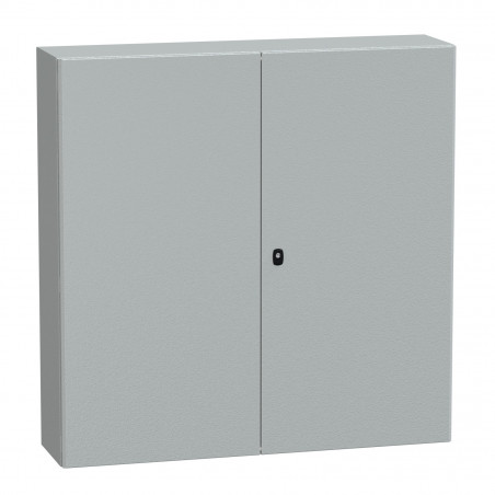 NSYS3D121230DP Coffret métallique étanche IP55 - 1200x1200x300 - 2 portes - plaque fournie - Spacial S3D - Schneider Electric