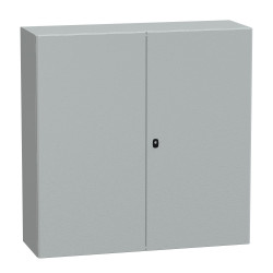NSYS3D121240DP Coffret métallique étanche IP55 - 1200x1200x400 - 2 portes - plaque fournie - Spacial S3D - Schneider Electric