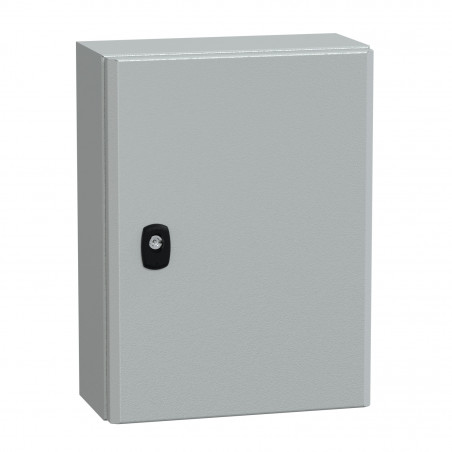 NSYS3D4315P Coffret métallique étanche IP66 - 400x300x150 - plaque fournie - Spacial S3D - Schneider Electric