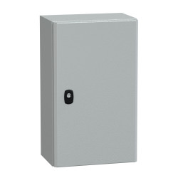 NSYS3D5320P Coffret métallique étanche IP66 - 500x300x200 - plaque fournie - Spacial S3D - Schneider Electric