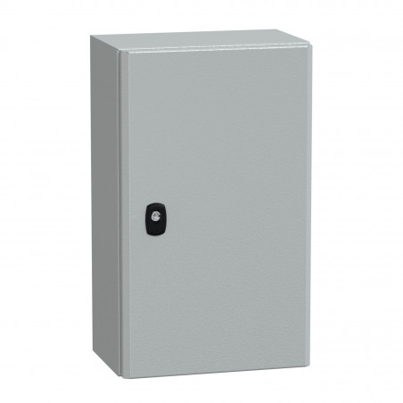 NSYS3D5320P Coffret métallique étanche IP66 - 500x300x200 - plaque fournie - Spacial S3D - Schneider Electric