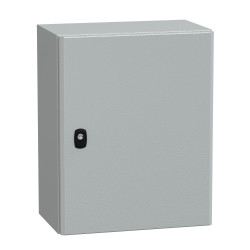 NSYS3D5425P Coffret métallique étanche IP66 - 500x400x250 - plaque fournie - Spacial S3D - Schneider Electric