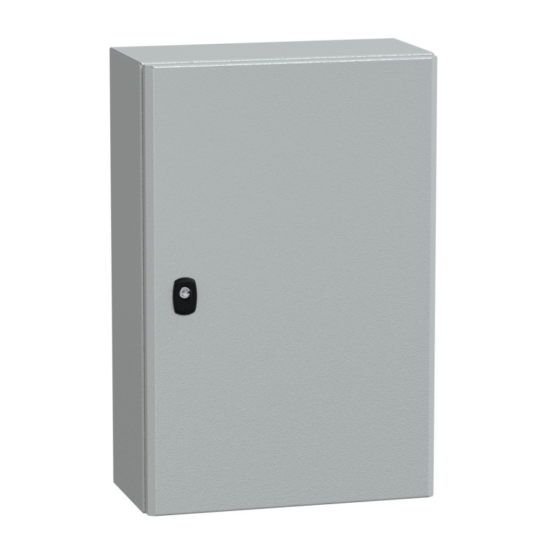 NSYS3D6420P Coffret métallique étanche IP66 - 600x400x200 - plaque fournie - Spacial S3D - Schneider Electric