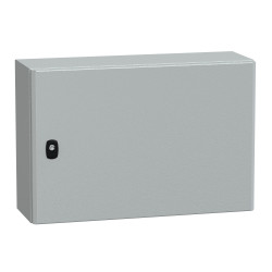 NSYS3D4620P Coffret métallique étanche IP66 - 400x600x200 - plaque fournie - Spacial S3D - Schneider Electric