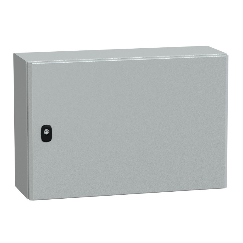 NSYS3D4620P Coffret métallique étanche IP66 - 400x600x200 - plaque fournie - Spacial S3D - Schneider Electric