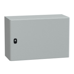 NSYS3D4625P Coffret métallique étanche IP66 - 400x600x250 - plaque fournie - Spacial S3D - Schneider Electric