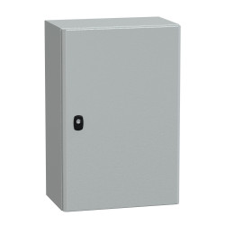 NSYS3D6425P Coffret métallique étanche IP66 - 600x400x250 - plaque fournie - Spacial S3D - Schneider Electric