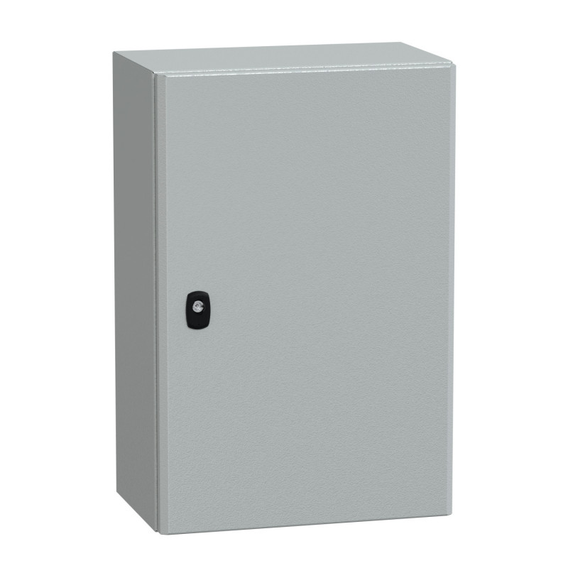 NSYS3D6425P Coffret métallique étanche IP66 - 600x400x250 - plaque fournie - Spacial S3D - Schneider Electric