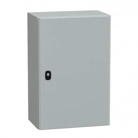 NSYS3D6425P Coffret métallique étanche IP66 - 600x400x250 - plaque fournie - Spacial S3D - Schneider Electric