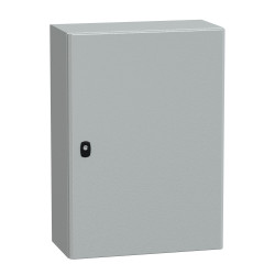 NSYS3D7525P Coffret métallique étanche IP66 - 700x500x250 - plaque fournie - Spacial S3D - Schneider Electric
