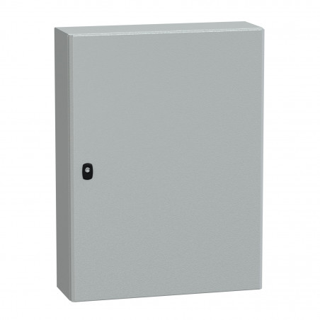 NSYS3D8620P Coffret métallique étanche IP66 - 800x600x200 - plaque fournie - Spacial S3D - Schneider Electric