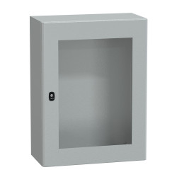 NSYS3D8630T Coffret métallique étanche IP66 - 800x600x300 - Porte vitrée - Spacial S3D - Schneider Electric