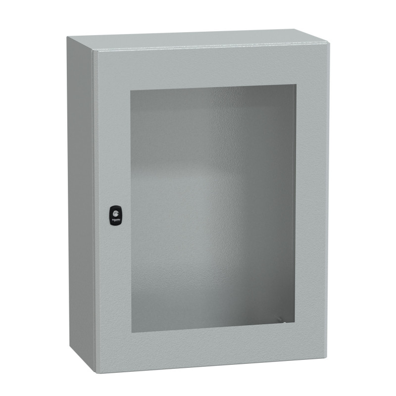 NSYS3D8630T Coffret métallique étanche IP66 - 800x600x300 - Porte vitrée - Spacial S3D - Schneider Electric