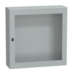 NSYS3D101030T Coffret métallique étanche IP66 - 1000x1000x300 - Porte vitrée - Spacial S3D - Schneider Electric