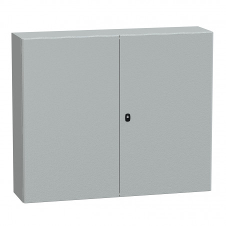 NSYS3D101230DP Coffret métallique étanche IP55 - 1200x1200x300 - 2 portes - plaque fournie - Spacial S3D - Schneider Electric