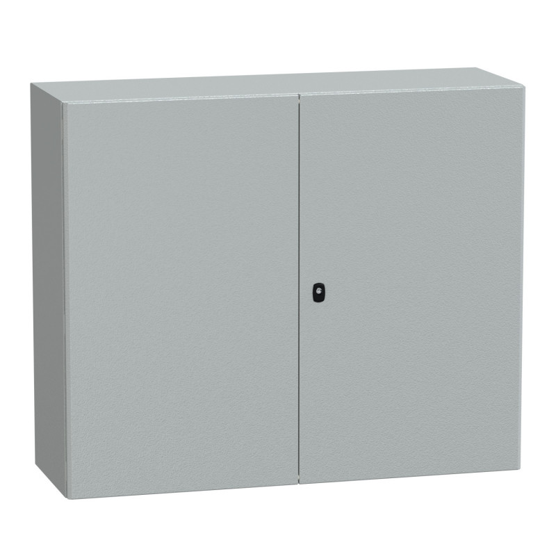 NSYS3D101240D Coffret métallique étanche IP55 - 1200x1200x400 - 2 portes - Spacial S3D - Schneider Electric