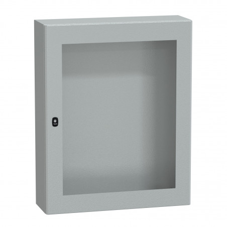 NSYS3D10825T Coffret métallique étanche IP66 - 1000x800x250 - Porte vitrée - Spacial S3D - Schneider Electric