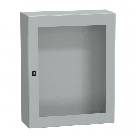NSYS3D10830T Coffret métallique étanche IP66 - 1000x800x300 - Porte vitrée - Spacial S3D - Schneider Electric
