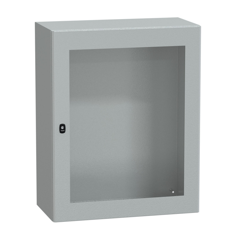 NSYS3D10840T Coffret métallique étanche IP66 - 1000x800x400 - Porte vitrée - Spacial S3D - Schneider Electric