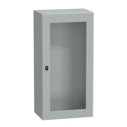 NSYS3D12640T Coffret métallique étanche IP66 - 1200x600x400 - Porte vitrée - Spacial S3D - Schneider Electric