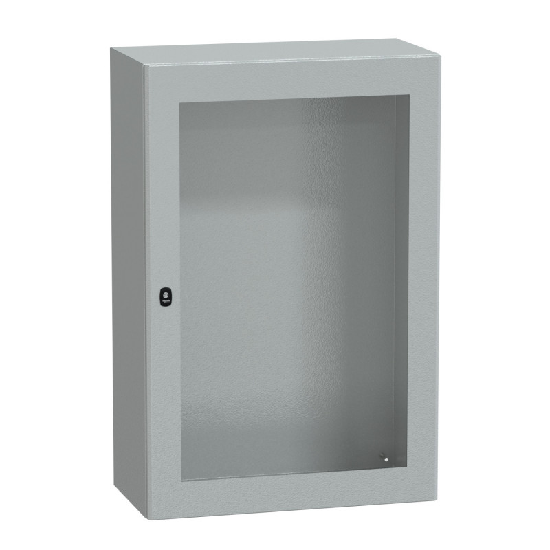 NSYS3D12840T Coffret métallique étanche IP66 - 1200x800x400 - Porte vitrée - Spacial S3D - Schneider Electric