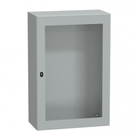 NSYS3D12840T Coffret métallique étanche IP66 - 1200x800x400 - Porte vitrée - Spacial S3D - Schneider Electric