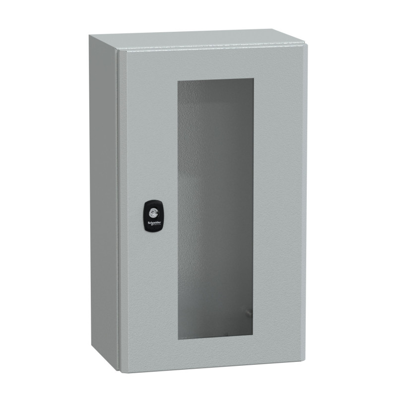 NSYS3D5320T Coffret métallique étanche IP66 - 500x300x200 - Porte vitrée - Spacial S3D - Schneider Electric