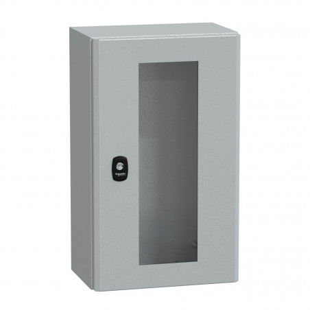 NSYS3D5320T Coffret métallique étanche IP66 - 500x300x200 - Porte vitrée - Spacial S3D - Schneider Electric
