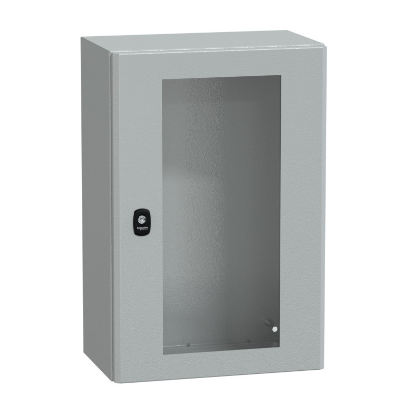 NSYS3D6425T Coffret métallique étanche IP66 - 600x400x250 - Porte vitrée - Spacial S3D - Schneider Electric