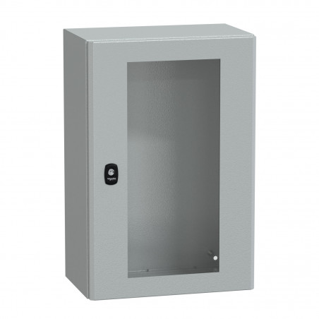 NSYS3D6425T Coffret métallique étanche IP66 - 600x400x250 - Porte vitrée - Spacial S3D - Schneider Electric