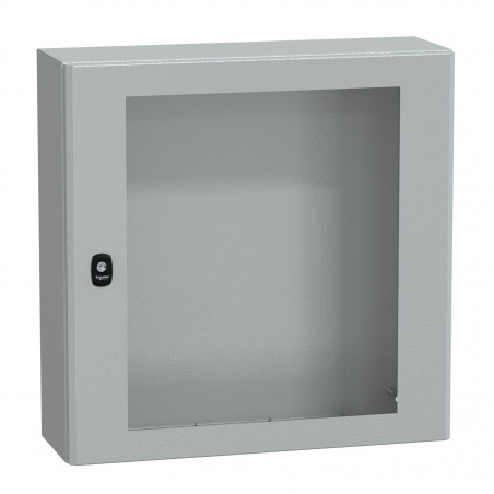 NSYS3D6620T Coffret métallique étanche IP66 - 600x600x200 - Porte vitrée - Spacial S3D - Schneider Electric