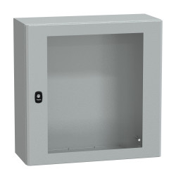 NSYS3D6625T Coffret métallique étanche IP66 - 600x600x250 - Porte vitrée - Spacial S3D - Schneider Electric