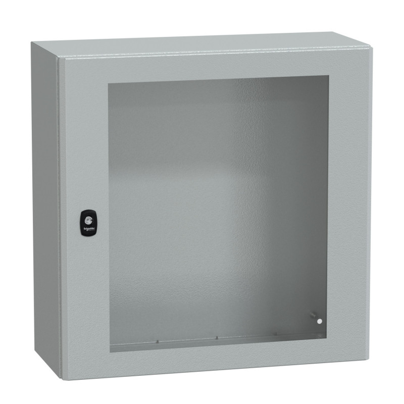 NSYS3D6625T Coffret métallique étanche IP66 - 600x600x250 - Porte vitrée - Spacial S3D - Schneider Electric