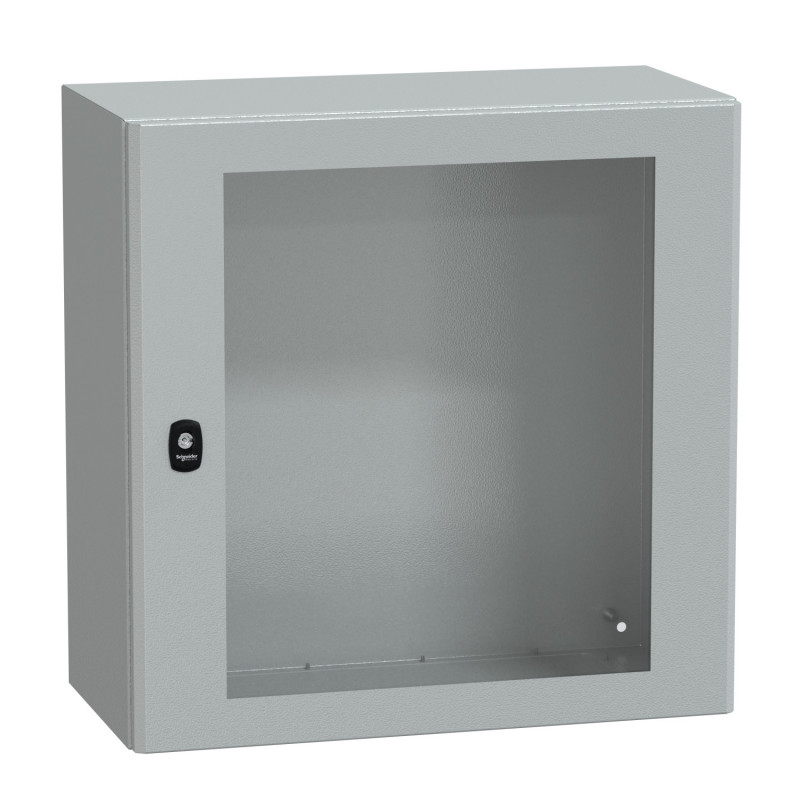 NSYS3D6630T Coffret métallique étanche IP66 - 600x600x300 - Porte vitrée - Spacial S3D - Schneider Electric