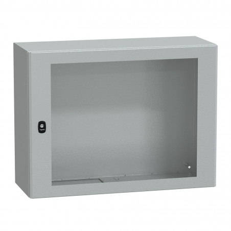 NSYS3D6830T Coffret métallique étanche IP66 - 600x800x300 - Porte vitrée - Spacial S3D - Schneider Electric