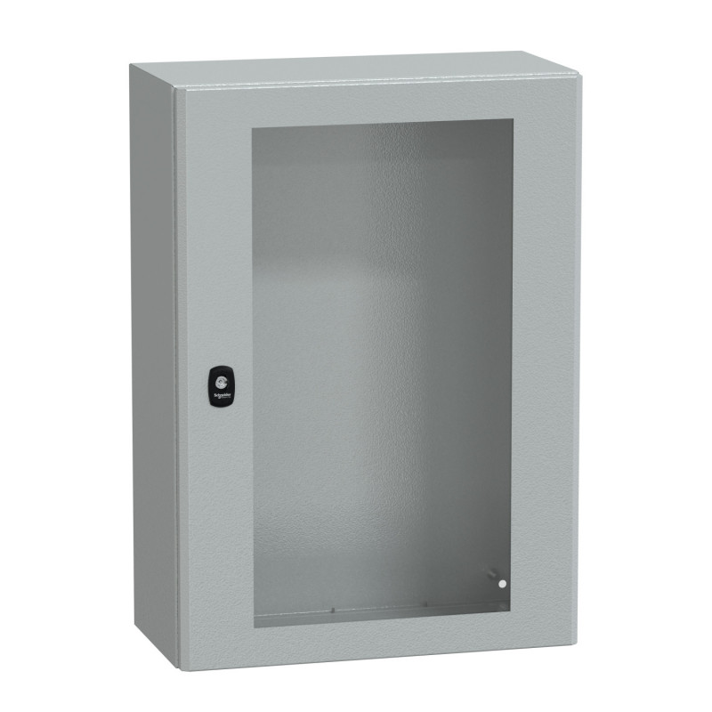 NSYS3D7525T Coffret métallique étanche IP66 - 700x500x250 - Porte vitrée - Spacial S3D - Schneider Electric