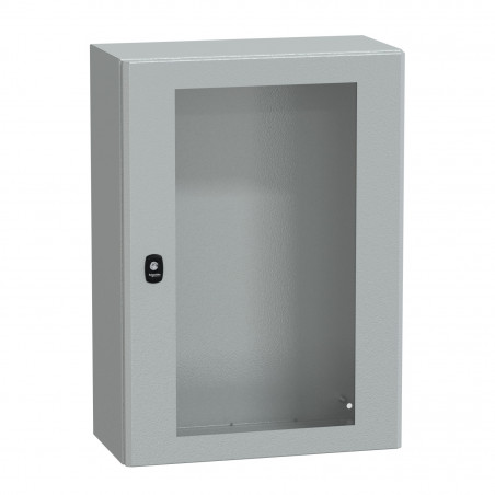 NSYS3D7525T Coffret métallique étanche IP66 - 700x500x250 - Porte vitrée - Spacial S3D - Schneider Electric