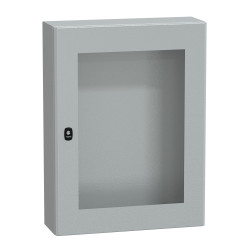 NSYS3D8620T Coffret métallique étanche IP66 - 800x600x200 - Porte vitrée - Spacial S3D - Schneider Electric