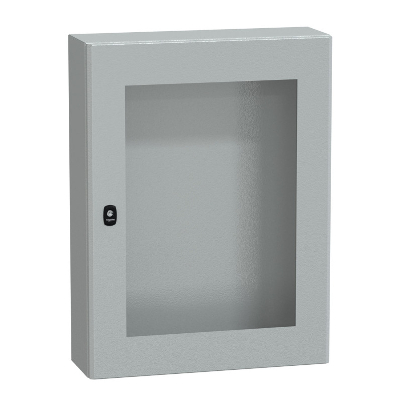 NSYS3D8620T Coffret métallique étanche IP66 - 800x600x200 - Porte vitrée - Spacial S3D - Schneider Electric
