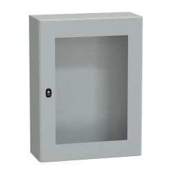 NSYS3D8625T Coffret métallique étanche IP66 - 800x600x250 - Porte vitrée - Spacial S3D - Schneider Electric