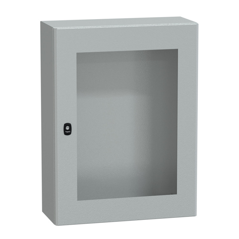 NSYS3D8625T Coffret métallique étanche IP66 - 800x600x250 - Porte vitrée - Spacial S3D - Schneider Electric