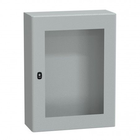 NSYS3D8625T Coffret métallique étanche IP66 - 800x600x250 - Porte vitrée - Spacial S3D - Schneider Electric
