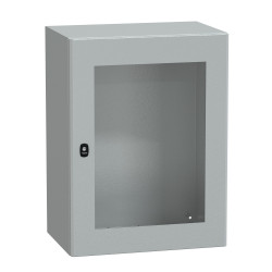 NSYS3D8640T Coffret métallique étanche IP66 - 800x600x400 - Porte vitrée - Spacial S3D - Schneider Electric