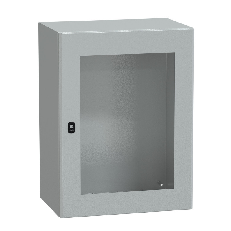 NSYS3D8640T Coffret métallique étanche IP66 - 800x600x400 - Porte vitrée - Spacial S3D - Schneider Electric