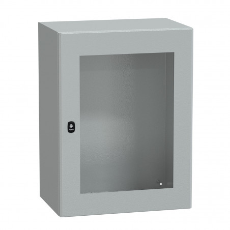 NSYS3D8640T Coffret métallique étanche IP66 - 800x600x400 - Porte vitrée - Spacial S3D - Schneider Electric