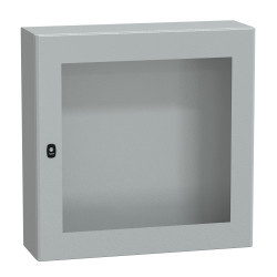 NSYS3D8825T Coffret métallique étanche IP66 - 800x800x250 - Porte vitrée - Spacial S3D - Schneider Electric